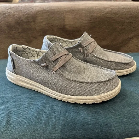 Hey Dude Women’s Grey Sparkle - Picture 2 of 4